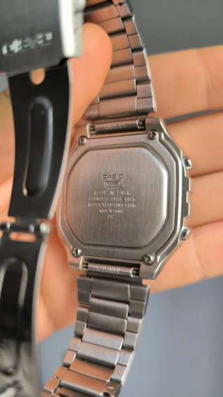 Casio W-218H Reloj Digital Plata