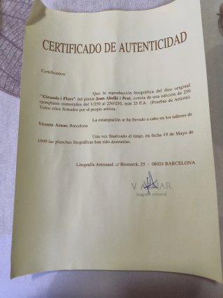 Litografía Abelló Flores