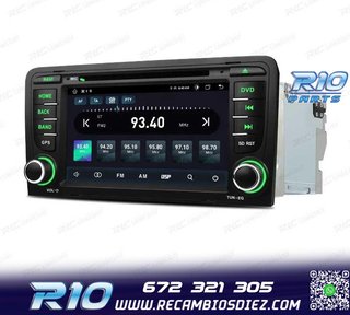 RADIO GPS ANDROID 12 AUDI A3 8P 8PA USB GPS TACTIL HD OCTA-C