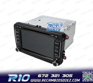 RADIO GPS ANDROID 13 PARA VOLKSWAGEN VW SEAT SKODA TOURAN 7"