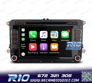RADIO GPS ANDROID 13 PARA VOLKSWAGEN VW SEAT SKODA TOURAN 7"