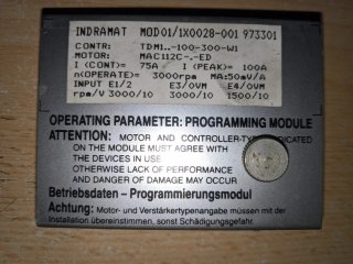 INDRAMAT MOD01/1X0028-001 973301 Modulo Programmaz
