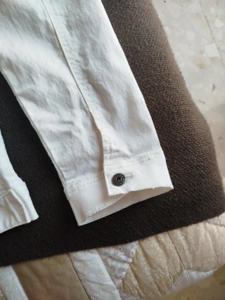 Cazadora tejana blanca Talla 42