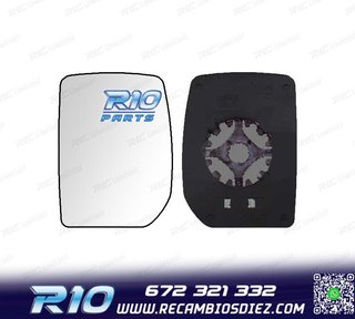 CRISTAL ESPEJO + BASE IZQUIERDO FORD TRANSIT 00-09