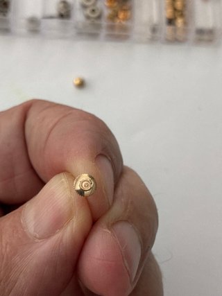 Tija y corona reloj Cyma chapado oro
