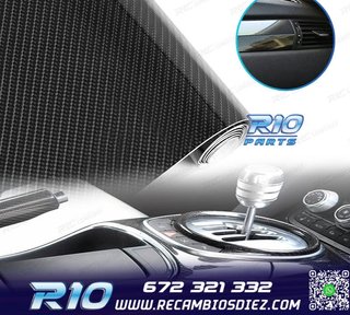 VINILO ADHESIVO CARBONO 5D NEGRO BRILLANTE