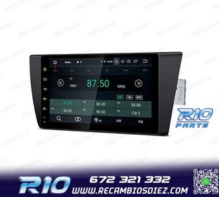 RADIO GPS ANDROID 14 BMW E90 E91 E92 E93 PANTALLA 9" TACTIL