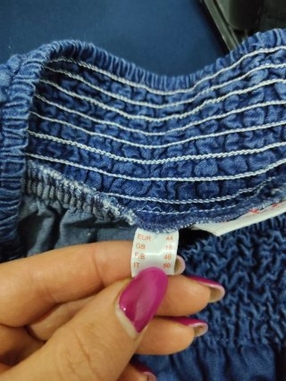 Gonna di jeans con elastico