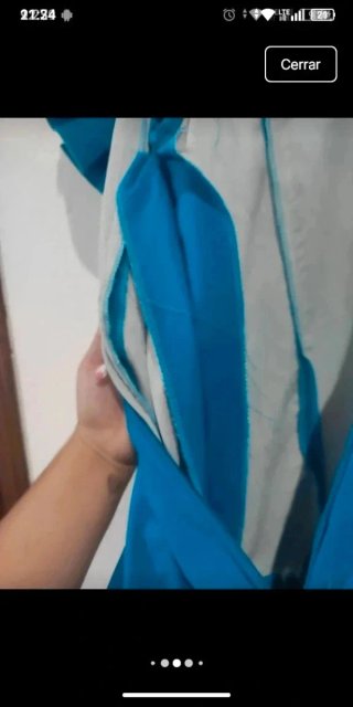 Vestido Flamenca Azul con Volantes