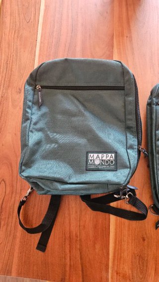 2 zaini Mappamondo verde