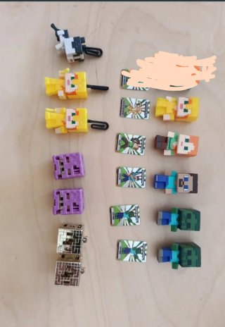 Figuras Kinder Joy Minecraft