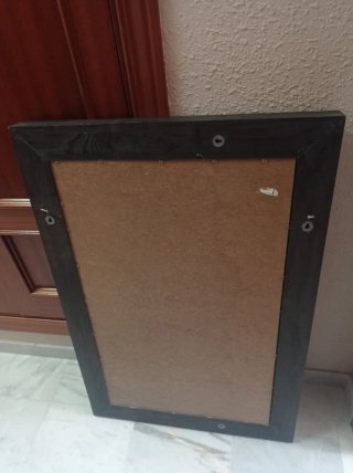 Espejo Hemnes Ikea Negro-Marrón