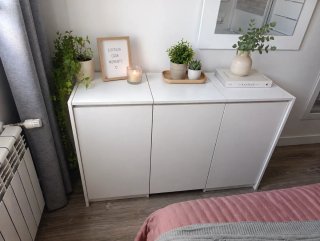 Aparador blanco de madera