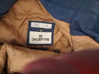 Chaqueta Billabong azul y marrón talla 14 años