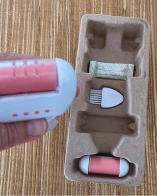 Set Pedicura Eléctrica Rosa y Blanca