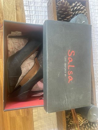 Zapatos de tacón Salsa ante negro