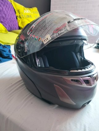 Casco Moto LS2 FF369-1 Gris Talla S