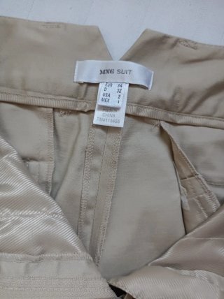 Traje chaqueta pantalón Mango Beige