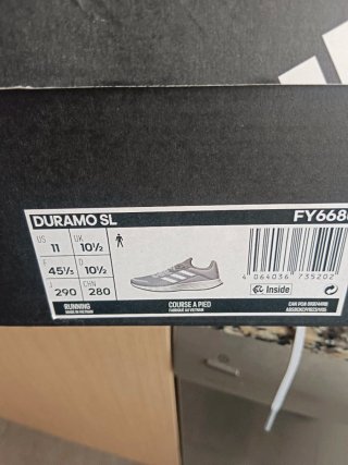 Zapatillas Adidas Duramo Gris Talla 45 1/3