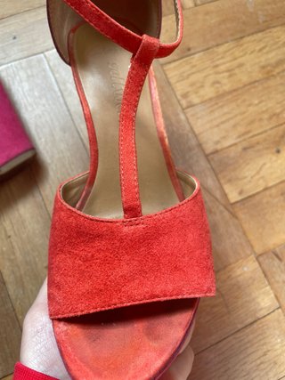 Sandalias Clarks Plataforma Rosa y Morado