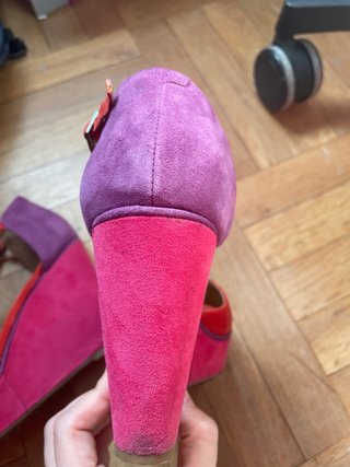 Sandalias Clarks Plataforma Rosa y Morado