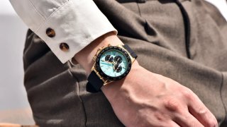Reloj Tyberley Cronógrafo Dorado y Negro