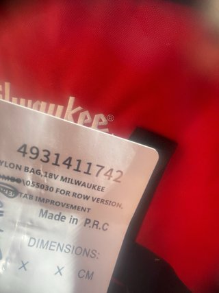 Borsone porta attrezzi Milwaukee nuovo