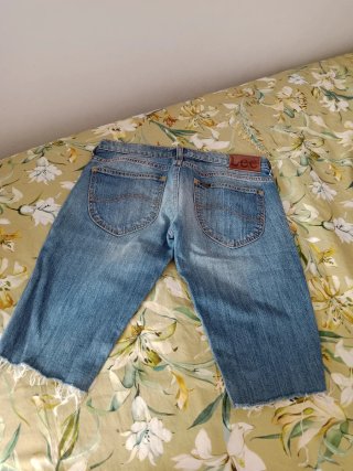 Pantalón corto vaquero Lee azul