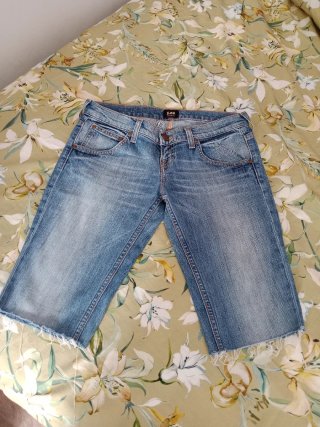 Pantalón corto vaquero Lee azul