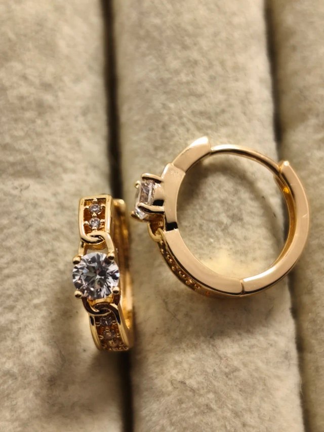 Pendientes Aro Chapados Oro 18k