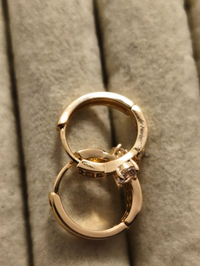 Pendientes Aro Chapados Oro 18k