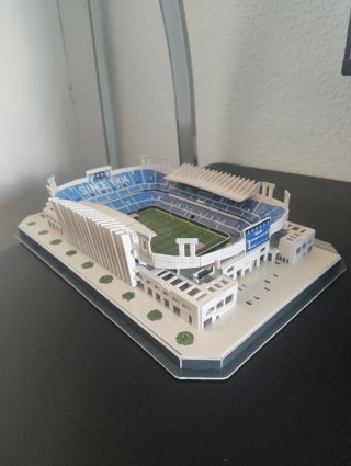 Puzzle 3D Estadio La Rosaleda Montado