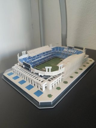 Puzzle 3D Estadio La Rosaleda Montado