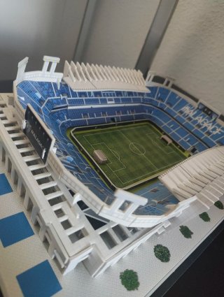 Puzzle 3D Estadio La Rosaleda Montado