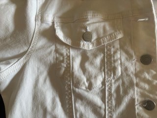 Cazadora vaquera blanca VILA Talla L