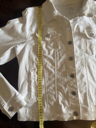Cazadora vaquera blanca VILA Talla L