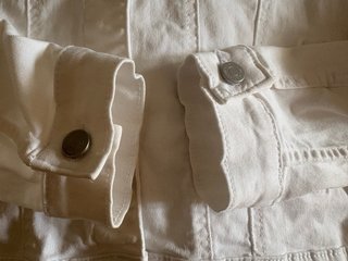 Cazadora vaquera blanca VILA Talla L