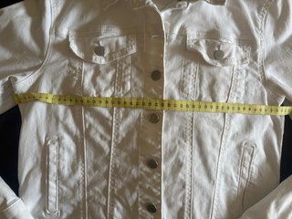 Cazadora vaquera blanca VILA Talla L