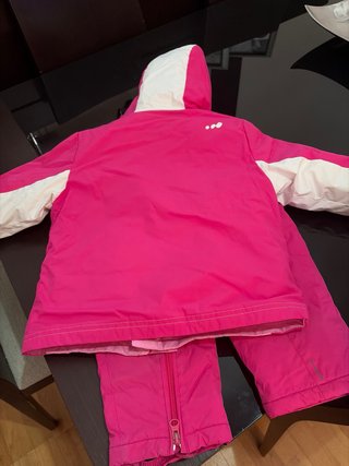 Conjunto Nieve Niña Rosa y Blanco