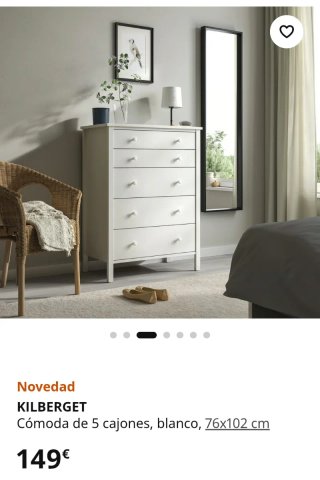 Cómoda blanca Ikea