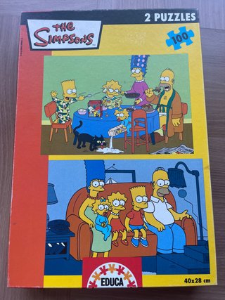 Puzzle Los Simpson 2x100 piezas Educa