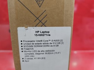 Portatil HP 15-fd021NS Moonlight Blue, Nuevo.