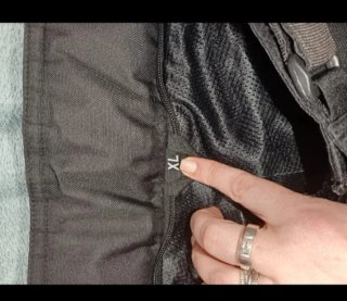 Pantalón de cordura negro y gris
