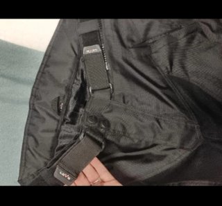 Pantalón de cordura negro y gris