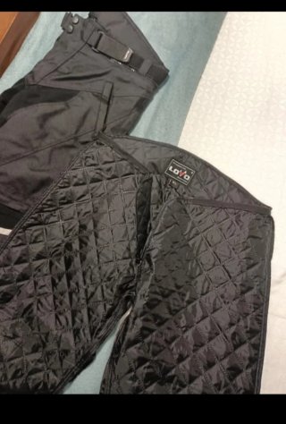 Pantalón de cordura negro y gris
