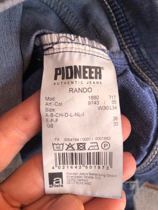 Pantalón Vaquero Pioneer MEGAFLEX