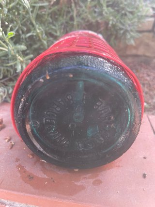 Sifón de soda rojo vintage