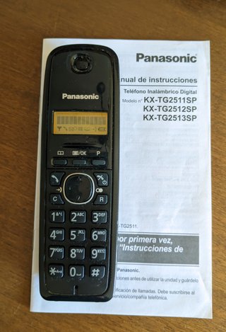 Teléfono Inalámbrico Panasonic KX-TG1611 Negro