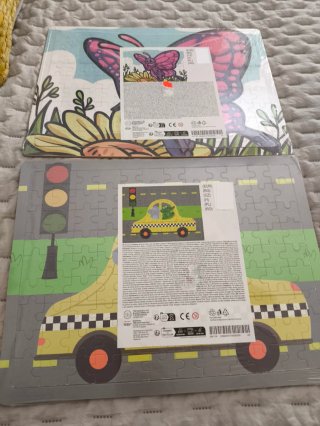 Puzzle Mariposa y Coche Amarillo