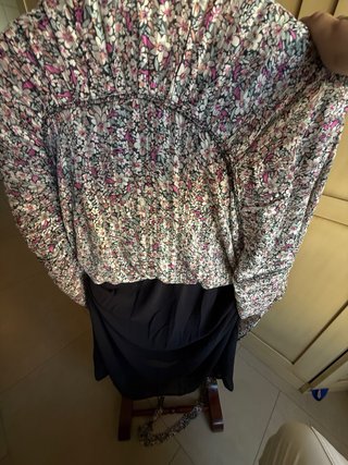 Vestido Largo Camisero Floral Easy Wear - Talla XL